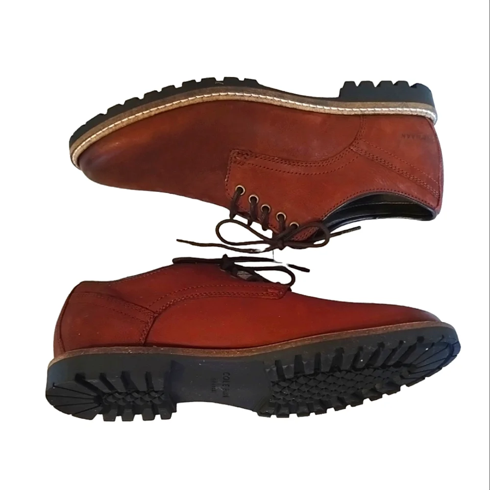 Men's Cole Haan Nathan Oxfords In Soft Grain Leather Size 8